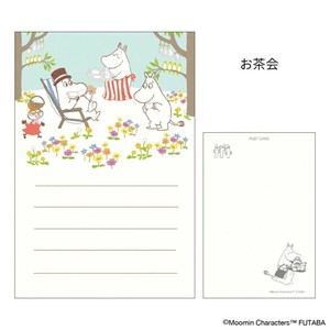 【ポストカード】ムーミン 季節のムーミンはがき 1枚入り 春 お茶会