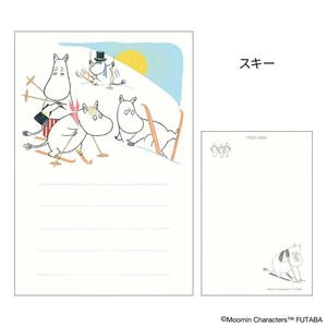【ポストカード】ムーミン 季節のムーミンはがき 1枚入り 冬 スキー