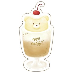 【ステッカー】ROKKAKU x cafe teddy ステッカー フロート