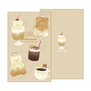 【方眼ノート】ROKKAKU x cafe teddy A5スリムノート ドリンク