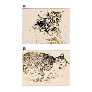 【メモ帳】ROKKAKU x 365Cat Art メモ入りミニBOX Cat Art Collection pink ねこ