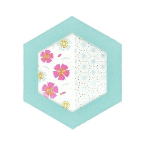 【グリーティングカード】ROKKAKU CARD メッセージカード やまとなでしこ 撫子