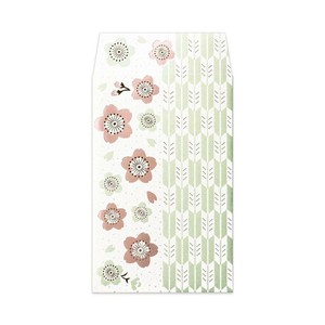 【ポチ袋】ROKKAKU 箔ぽち袋 やまとなでしこ 2枚入り 桜