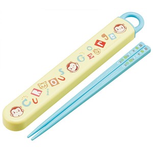 【公式】 食洗機対応スライド箸＆箸箱セット 【おさるのジョージ アルファベット】 スケーター