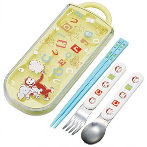 【公式】 食洗機対応 スライド式トリオセット 【おさるのジョージ アルファベット】 スケーター