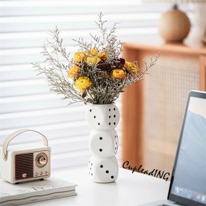 【定番商品】INSスタイル 北欧風セラミックフラワーベース テレビ台用ディスプレイ アートオブジェ 花器