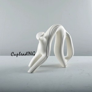 ≪予約商品≫INSスタイル 猫の置物 手作りアートフィギュア リビングルーム/デスク用 インテリア雑貨