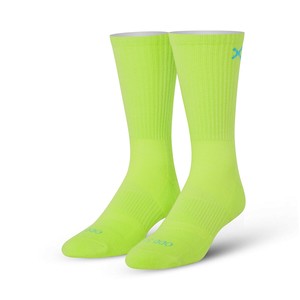 【ODD SOX（オッド ソックス）】クルー ソックス LARGE FEET BASIX NEON YELLOW CREW OS-SOC-M-OSBCRWNYW