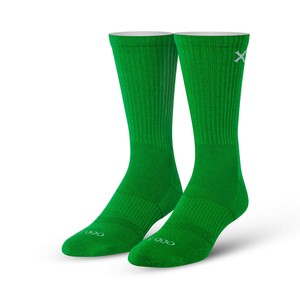 【ODD SOX（オッド ソックス）】クルー ソックス LARGE FEET BASIX GREEN CREW OS-SOC-M-OSBCRWGRE