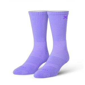 【ODD SOX（オッド ソックス）】クルー ソックス LARGE FEET BASIX COOL PURPLE CREW OS-SOC-M-OSBCRWPRP