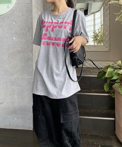 【2025春夏新作】張り裂ける推しの気持ちT オーバーサイズ 推し活ロゴプリントTシャツ レディース
