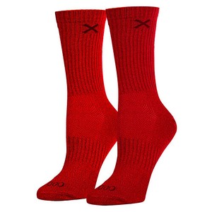 【ODD SOX（オッド ソックス）】クルー ソックス MEDIUM FEET BASIX RED HEATHER CREW