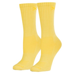 【ODD SOX（オッド ソックス）】クルー ソックス MEDIUM FEET BASIX YELLOW HEATHER CREW