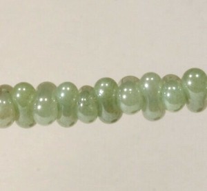 チェコビーズ ファルファーレ 40g ジェイドグリーン シードビーズ 3.2×6.5mm ビーズ 手芸