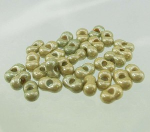 チェコビーズ ファルファーレ 40g ドライグリーン シードビーズ 3.2×6.5mm ビーズ 手芸