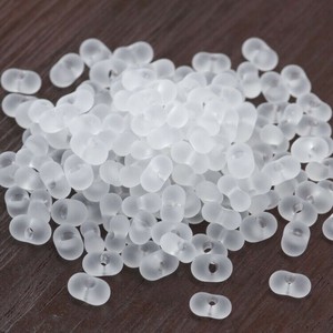 チェコビーズ ファルファーレ 40g クリスタルマット シードビーズ 3.2×6.5mm ビーズ 手芸