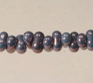 チェコビーズ ファルファーレ 40g シャイニーパープル シードビーズ 2×4mm ビーズ 手芸