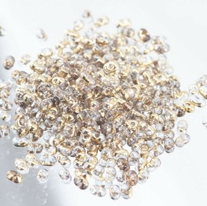 チェコビーズ ファルファーレ 40g ハーフゴールド シードビーズ 2×4mm ビーズ 手芸