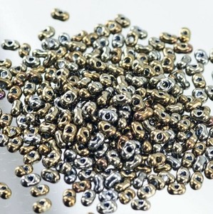 チェコビーズ ファルファーレ 40g ブラウンアイリス シードビーズ 2×4mm ビーズ 手芸