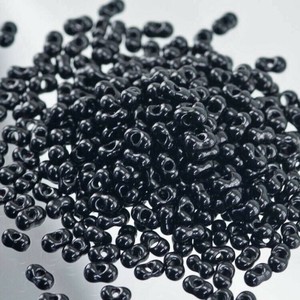 チェコビーズ ファルファーレ 40g ブラック シードビーズ 2×4mm ビーズ 手芸
