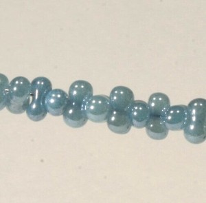 チェコビーズ ファルファーレ 40g ジェイドブルー シードビーズ 3.2×6.5mm ビーズ 手芸