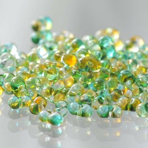 チェコビーズ ファルファーレ 40g ジャマイカグリーン シードビーズ 3.2×6.5mm ビーズ 手芸