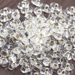チェコビーズ ファルファーレ 40g シルバーライン シードビーズ 3.2×6.5mm ビーズ 手芸