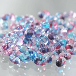 チェコビーズ ファルファーレ 40g バミューダアメジスト シードビーズ 3.2×6.5mm ビーズ 手芸