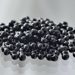 チェコビーズ ファルファーレ 40g ブラック シードビーズ 3.2×6.5mm ビーズ 手芸
