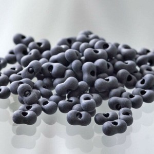 チェコビーズ ファルファーレ 40g ブラックマット シードビーズ 3.2×6.5mm ビーズ 手芸