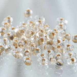 チェコビーズ ファルファーレ 40g ブロンズライン シードビーズ 3.2×6.5mm ビーズ 手芸