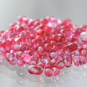 チェコビーズ ファルファーレ 40g マンハッタンローズ シードビーズ 3.2×6.5mm ビーズ 手芸