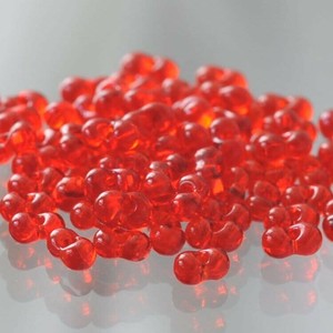チェコビーズ ファルファーレ 40g レッド シードビーズ 3.2×6.5mm ビーズ 手芸