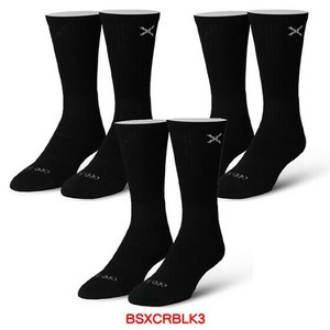 【ODD SOX（オッド ソックス）】クルー ソックス BASIX 3 PACK（3足 セット）CREW BLACK OS-SOC-BSXCRBLK3