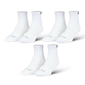 【ODD SOX（オッド ソックス）】クォーター ソックス LARGE FEET BASIX 3 PACK（3足 セット）QUARTER WHITE