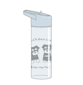 【9月下旬入荷予定】ストロー付きドリンクボトル　シュナウザーLBL
