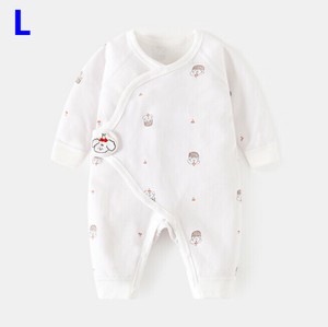 ボディスーツ 長袖 花柄 快適 乳幼児   MBQ3018
