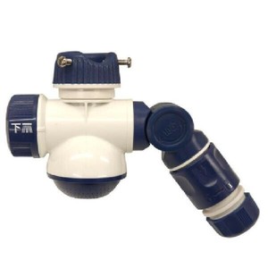 浅香工業 散水用分岐蛇口 ブルー