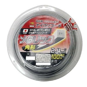 浅香工業 金象メタリックコード 2.4角×100m