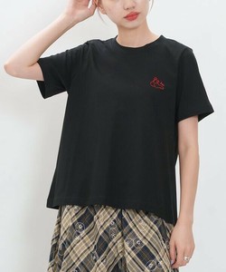 【2025春夏新作】ワンポイント刺繍半袖Tシャツ 持続冷感 吸水速乾 レディース