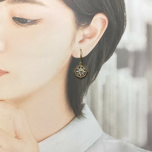 耳环 花朵 巴洛克碎石 宝石