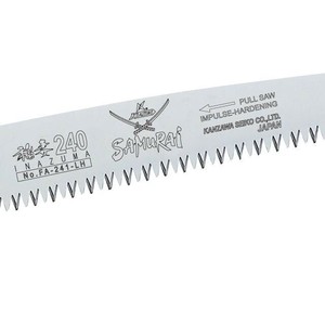 神沢精工　SAMURAI(サムライ) 剪定鋸 稲妻シリーズ 稲妻替刃240mm FA-241-LH