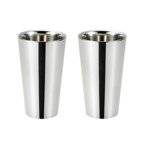燕熟の技 ステンレス二重タンブラー300ml(内面ハーフミラー仕上) 2P EJA-1200