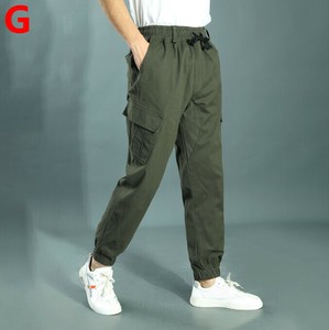 カーゴパンツ 迷彩柄 弾力 束口 春秋 快適 メンズ ファッション  MBQ3077