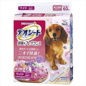 デオシート消臭＆フレグランスフローラルシャボンの香りワイド 【ペット用品】