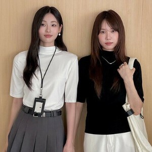 u28945トップス レディース  Tシャツ プルオーバー インナー 3色 無地 韓国風 2025夏秋新作