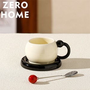 陶器マグカップ&ソーサーセット インスタ映え ティータイム コーヒー用品 朝食用 ギフト対応