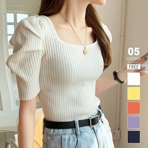 Tシャツ ラウンドネック  半袖  ニット 無地 快適 レディース  DYLA923