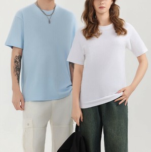 Tシャツ 半袖 ラウンドネック 無地 夏 快適 男女兼用 ファッション MBQ3102