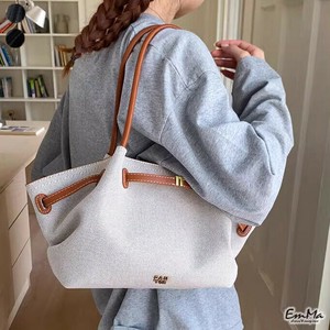 ワンショルダーバッグ 帆布 PU ファスナー上品 カジュアル オールシーズン 【2025AW】 ONK3048